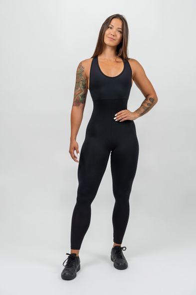 Комбінезон NEBBIA One-Piece Workout Bodysuit Gym Rat 201 Black, L, Black