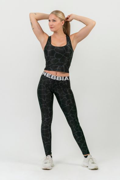 Майка NEBBIA Nature Inspired Sporty Crop Top Racer Back 549 Black, XS, Black