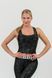 Майка NEBBIA Nature Inspired Sporty Crop Top Racer Back 549 Black, XS, Black