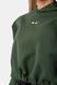 Худые NEBBIA Loose Fit Crop Hoodie Iconic 421 Dark Green, XS/S, Dark Green