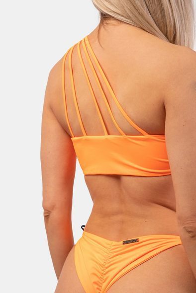 Лиф NEBBIA One Shoulder Bandeau Bikini Top 449 Orange Neon, S, Orange Neon