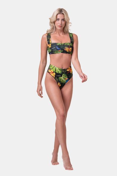 Плавки NEBBIA High-Waist Sporty Bikini - Bottom 555 Jungle Green, S, Jungle Green