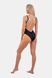 Купальник NEBBIA One-Piece Swimsuit Black French Style 460 Black, S, Black