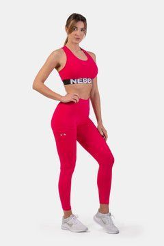 Топ NEBBIA Medium Impact Cross Back Sports Bra 410 Pink, XS, Pink