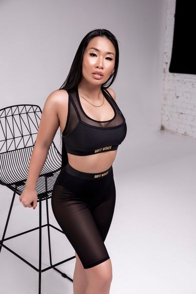 Топ GOFIT Top Black Grid, M, Black Grid