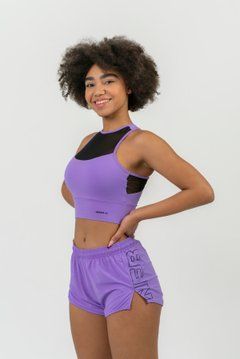 Топ NEBBIA Fit Activewear Padded Sports Bra 437 Lila, M, Lila
