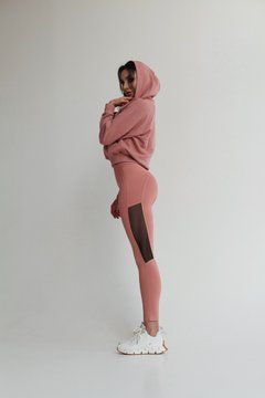 Леггинсы NEBBIA High Waist Mesh Leggings 573 Old Rose, XS, Old Rose