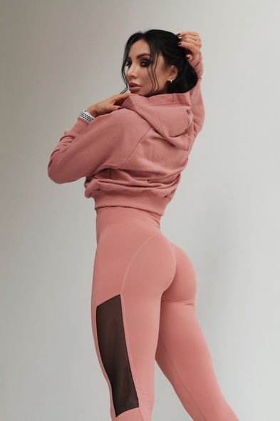 Леггинсы NEBBIA High Waist Mesh Leggings 573 Old Rose, XS, Old Rose