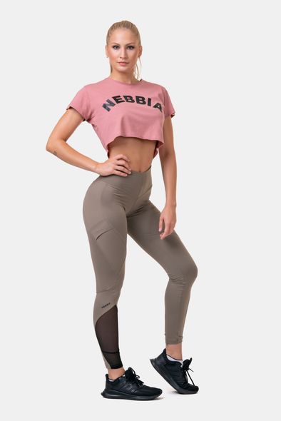 Топ NEBBIA Loose Fit and Sporty Crop Top 583 Old Rose, XS, Old Rose