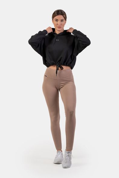 Худые NEBBIA Loose Fit Crop Hoodie Iconic 421 Black, XS/S, Black