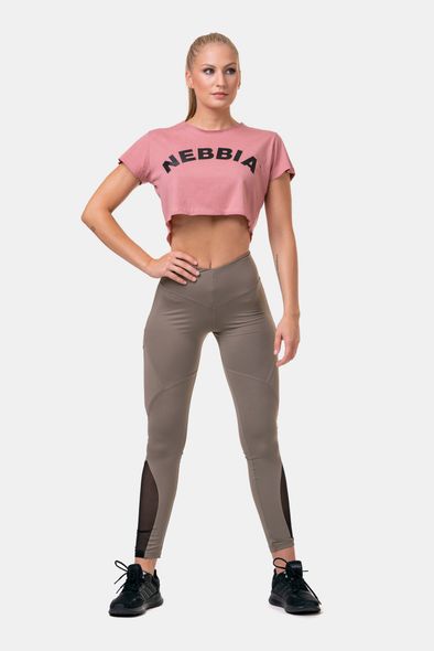 Топ NEBBIA Loose Fit and Sporty Crop Top 583 Old Rose, XS, Old Rose