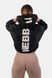 Худі NEBBIA Loose Fit Crop Hoodie Iconic 421 Black, XS/S, Black