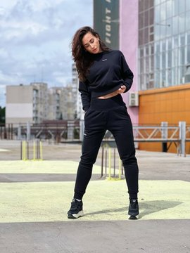 Світшот NEBBIA Loose Fit Sweatshirt Feeling Good 420 Black, XS/S, Black