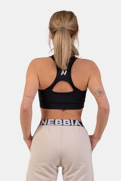 Топ NEBBIA Active Sports Bra With Medium Impact 413 Black, XS, Black