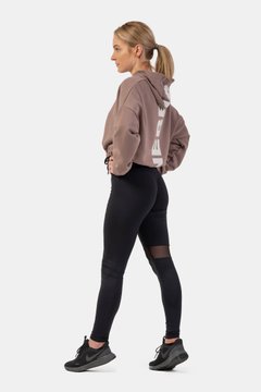 Худые NEBBIA Loose Fit Crop Hoodie Iconic 421 Brown, S/M, Brown