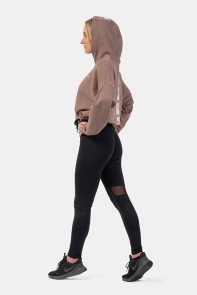 Худі NEBBIA Loose Fit Crop Hoodie Iconic 421 Brown, S/M, Brown