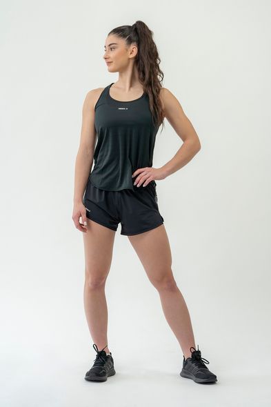 Майка NEBBIA Fit Activewear Tank Top Racer Back 441 Black, XS, Black