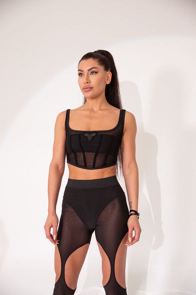 Топ GOFIT Top By Aysina Black Silk Unique, M, Black Silk Unique