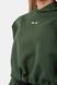 Худые NEBBIA Loose Fit Crop Hoodie Iconic 421 Dark Green, XS/S, Dark Green