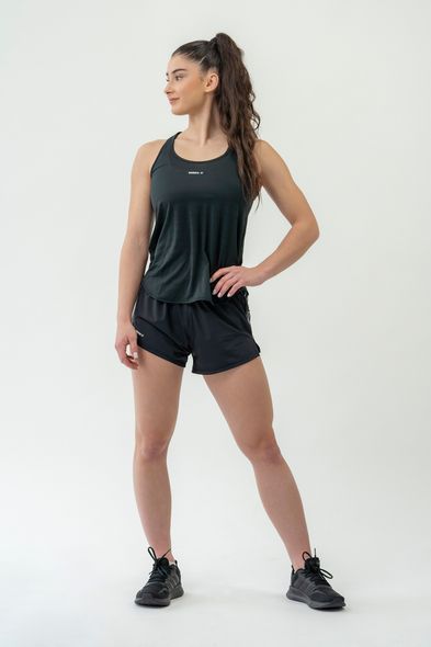 Майка NEBBIA Fit Activewear Tank Top Airy с Reflective Logo 439 Black, L, Black