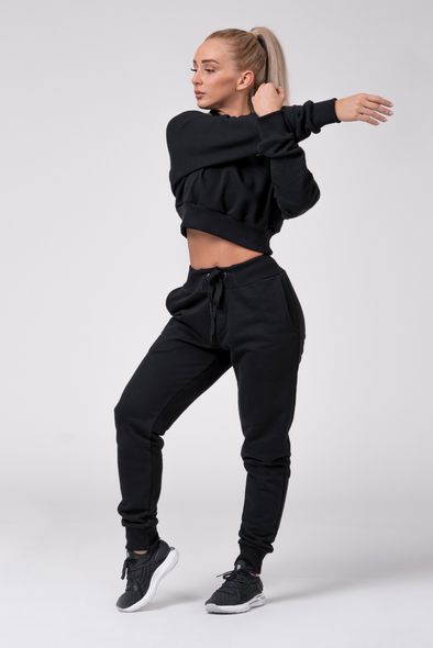 Худі NEBBIA Golden Cropped Hoodie 824 Black, XS, Black