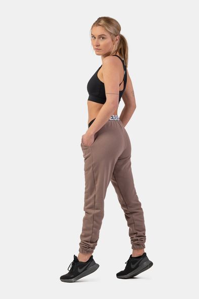 Брюки NEBBIA Iconic Mid-Waist Sweatpants 408 Brown, XS, Brown