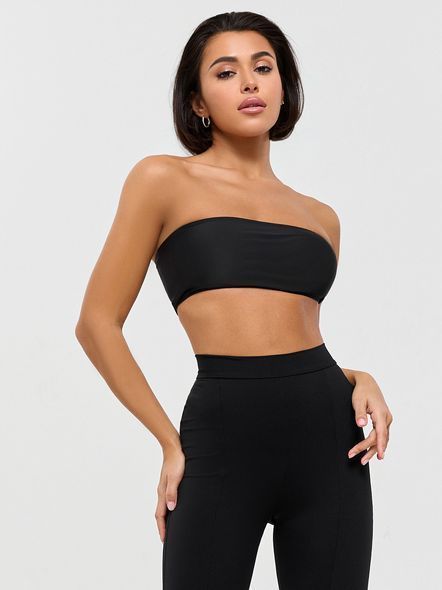 Топ BONA FIDE Top Bandeau Black, L, Black