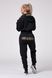 Худые NEBBIA Golden Cropped Hoodie 824 Black, XS, Black