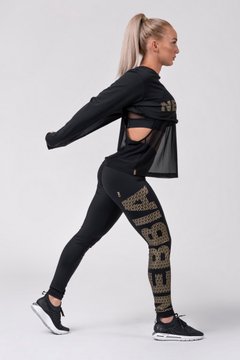 Легінси NEBBIA Gold NEBBIA Print Leggings 827 Black, XS, Black