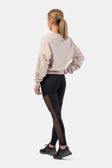 Свитшот NEBBIA Loose Fit Sweatshirt Feeling Good 420 Cream, XS/S, Cream