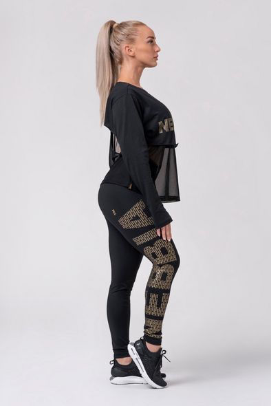 Легінси NEBBIA Gold NEBBIA Print Leggings 827 Black, XS, Black