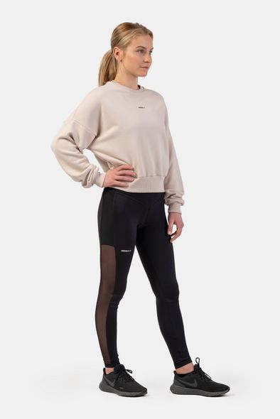 Свитшот NEBBIA Loose Fit Sweatshirt Feeling Good 420 Cream, XS/S, Cream