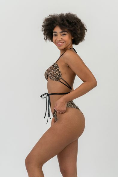 Ліф NEBBIA Maceio Bikini Top Leopard 757 Brown, L, Brown