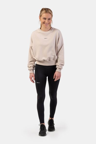 Світшот NEBBIA Loose Fit Sweatshirt Feeling Good 420 Cream, XS/S, Cream