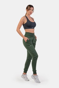 Штани NEBBIA High-Waist Loose Fit Sweatpants Feeling Good 409 Dark Green, XS, Dark Green