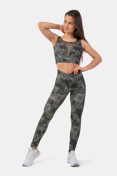 Топ NEBBIA Eco Camo Green Mesh Sports Bra Breathe 411 Camo Green, S, Camo Green