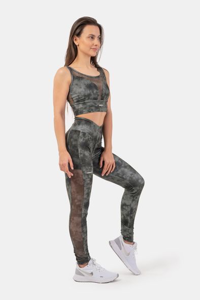 Топ NEBBIA Eco Camo Green Mesh Sports Bra Breathe 411 Camo Green, S, Camo Green