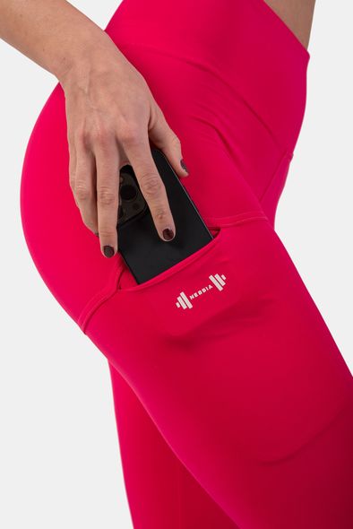 Леггинсы NEBBIA Active High-Waist Smart Pocket Leggings 402 Pink, XS, Pink