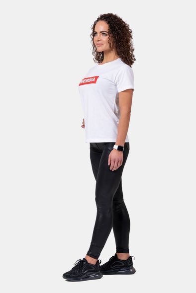 Футболка NEBBIA Women T-Shirt 592 White, XS, White