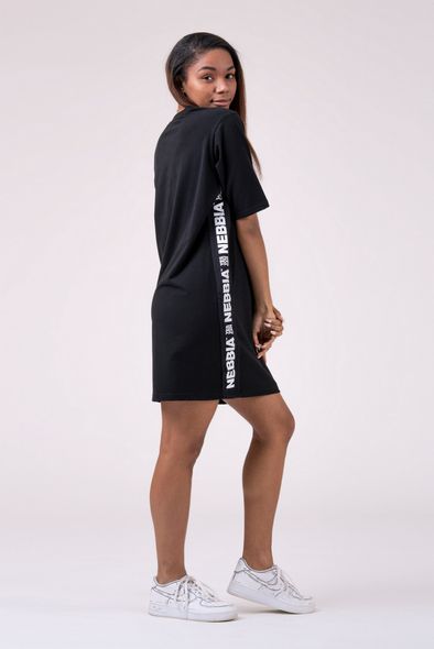 Платье NEBBIA Playful Rest day Oversized Dress 522 Black, S, Black