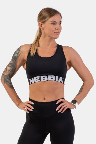 Леггинсы NEBBIA High-Waist &frac34; Length Sporty Leggings 406 Black, S, Black