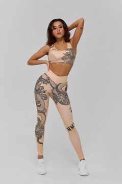 Топ BONA FIDE Muscletop Tattoo Beige, M, Beige