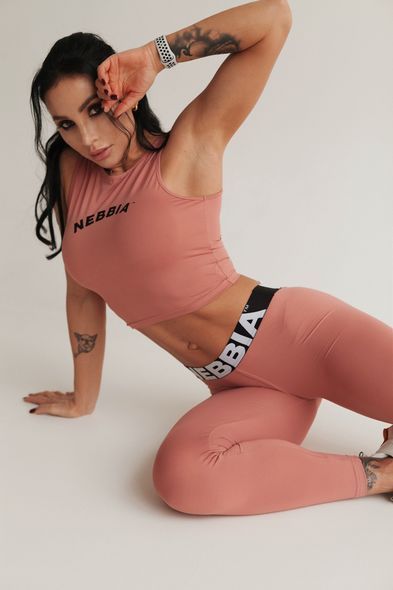 Топ NEBBIA Fit Sporty Tank Top 577 Old Rose, XS, Old Rose
