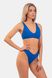 Ліф NEBBIA Triangle Bralette Bikini Top With Padding 457 Blue, S, Blue