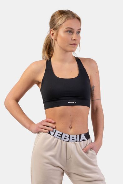 Топ NEBBIA Active Sports Bra With Medium Impact 413 Black, XS, Black