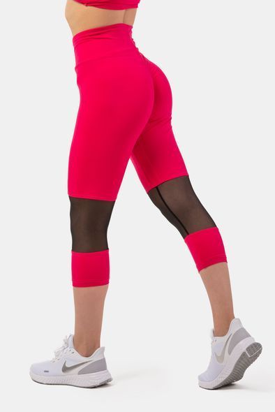 Леггинсы NEBBIA High-Waist &frac34; Length Sporty Leggings 406 Pink, S, Pink