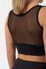 Топ NEBBIA Black Mesh Design Sports Bra Breathe 412 Black, L, Black