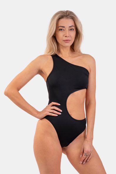 Купальник NEBBIA One Shoulder Asymmetrical Monokini 459 Black, S, Black