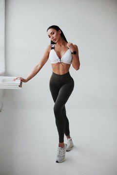 Легінси NEBBIA High Waist Fit Smart Leggings 505 Safari, S, Safari