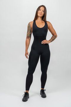 Комбінезон NEBBIA One-Piece Workout Bodysuit Gym Rat 201 Black, L, Black